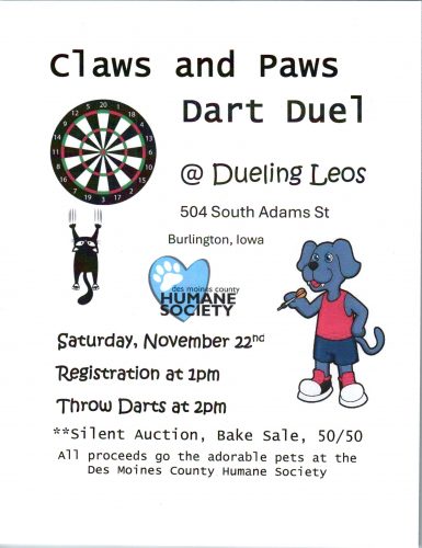 Claws and Paws Dart Duel 20252